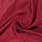 Red shimmer knit fabric