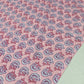 100% Cotton Lawn Fabric – Pink Floral Block Print | Soft Lightweight Cotton | 44 Inch Wide