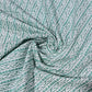 100% Cotton Lawn Fabric – Mint Green Geometric Stripe Print | Lightweight Dress Fabric | 44 Inch Wide