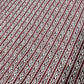 Burgundy geometric stripe print 100% cotton lawn fabric