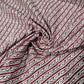 100% Cotton Lawn Fabric – Burgundy Geometric Stripe Print | Lightweight Dress Fabric | 44 Inch Wide