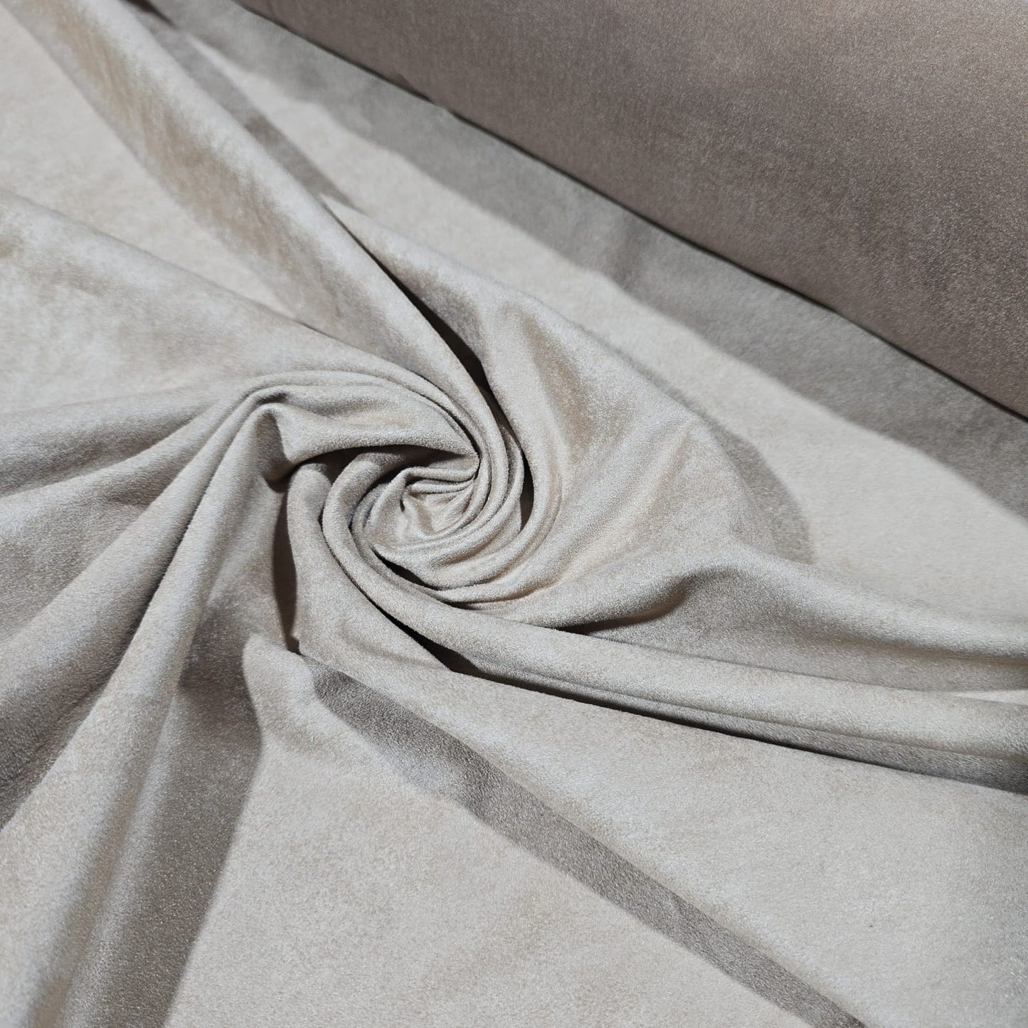 Beige Suede Fabric 44" Wide – Soft Faux Suede Material Sold by the Meter