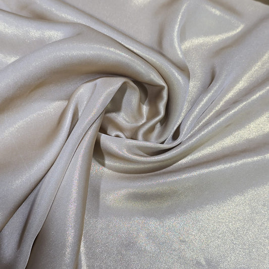 Light Gold Shimmer Chiffon Fabric 44" Wide Sheer Wedding Dress By Metre UK