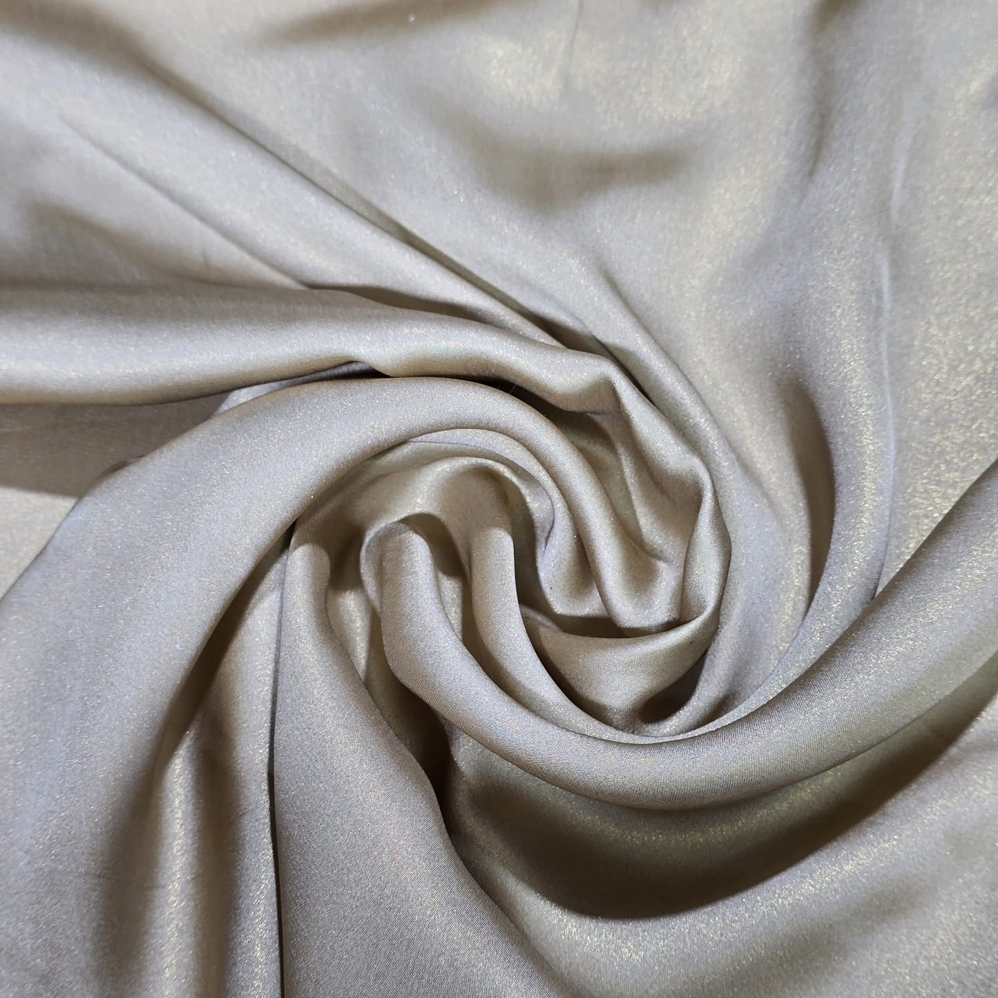Gold Shimmer Chiffon Fabric – Champagne Gold | Lightweight Sparkle Dress Fabric by the Metre