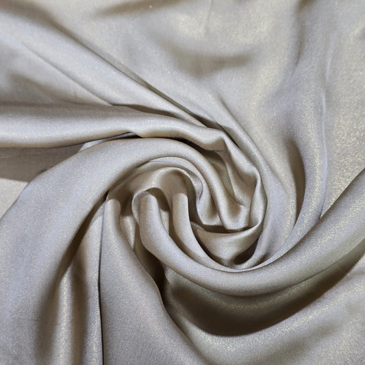 Gold Shimmer Chiffon Fabric – Champagne Gold | Lightweight Sparkle Dress Fabric by the Metre