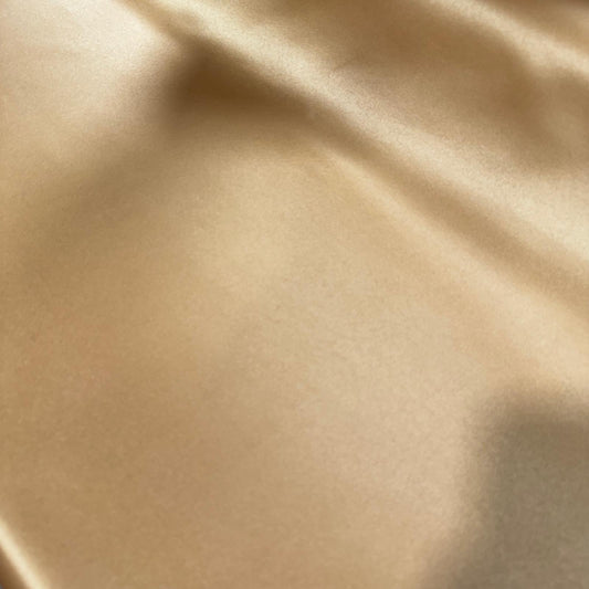Champagne Heavyweight Dull Duchess Satin Fabric – Luxury Bridal & Dress Fabric 58" Wide by the Meter