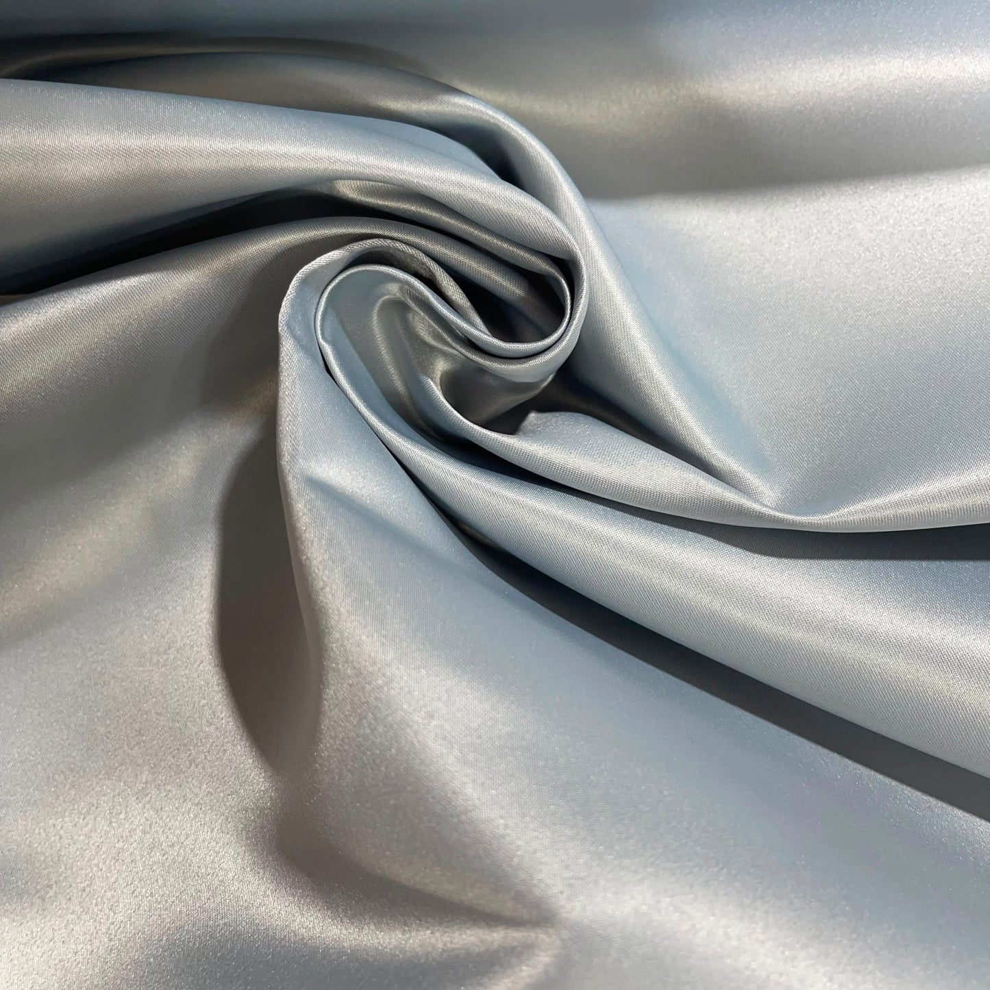 Silver Grey Heavyweight Dull Duchess Satin Fabric – Luxury Bridal & Dress Fabric 58" Wide by the Meter