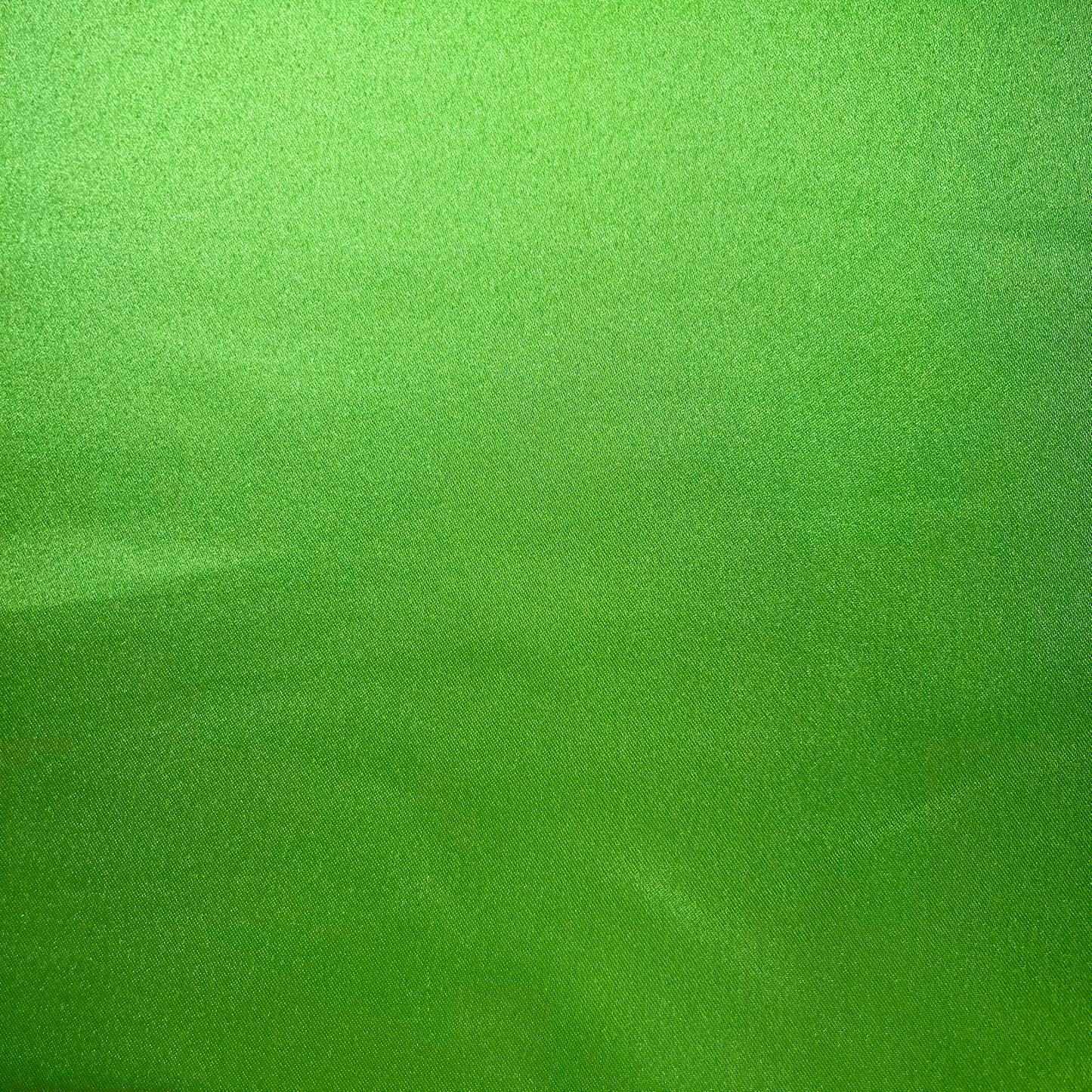 Lime Green Heavyweight Dull Duchess Satin Fabric – Luxury Bridal & Dress Fabric 58" Wide by the Meter