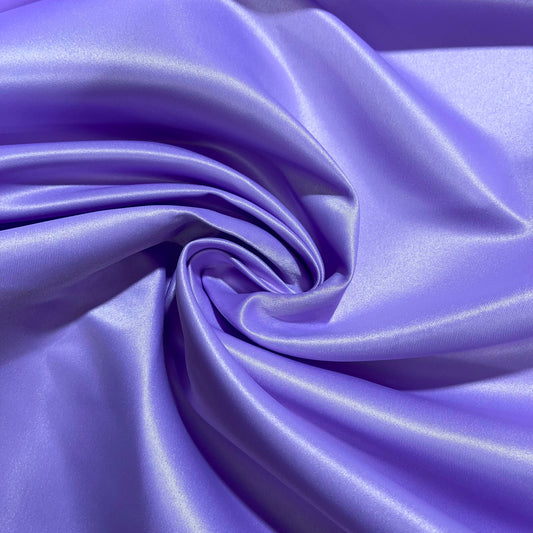 Lavender Heavyweight Dull Duchess Satin Fabric – Luxury Bridal & Dress Fabric 58" Wide by the Meter
