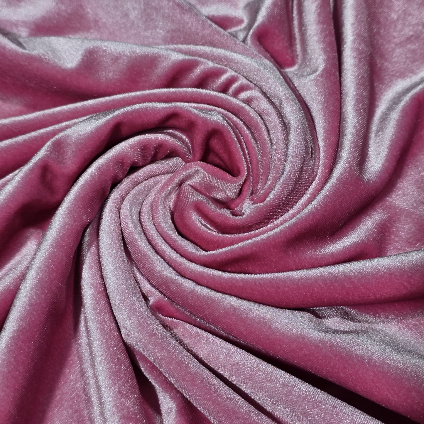 Candy Pink Plain Velour 2 Way Stretch Fabric 58" Wide | Sold by the Meter