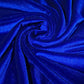 Royal Blue Plain Velour 2 Way Stretch Fabric 58" Wide | Sold by the Meter