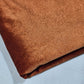 Copper Plain Velour 2 Way Stretch Fabric 58" Wide | Sold by the Meter