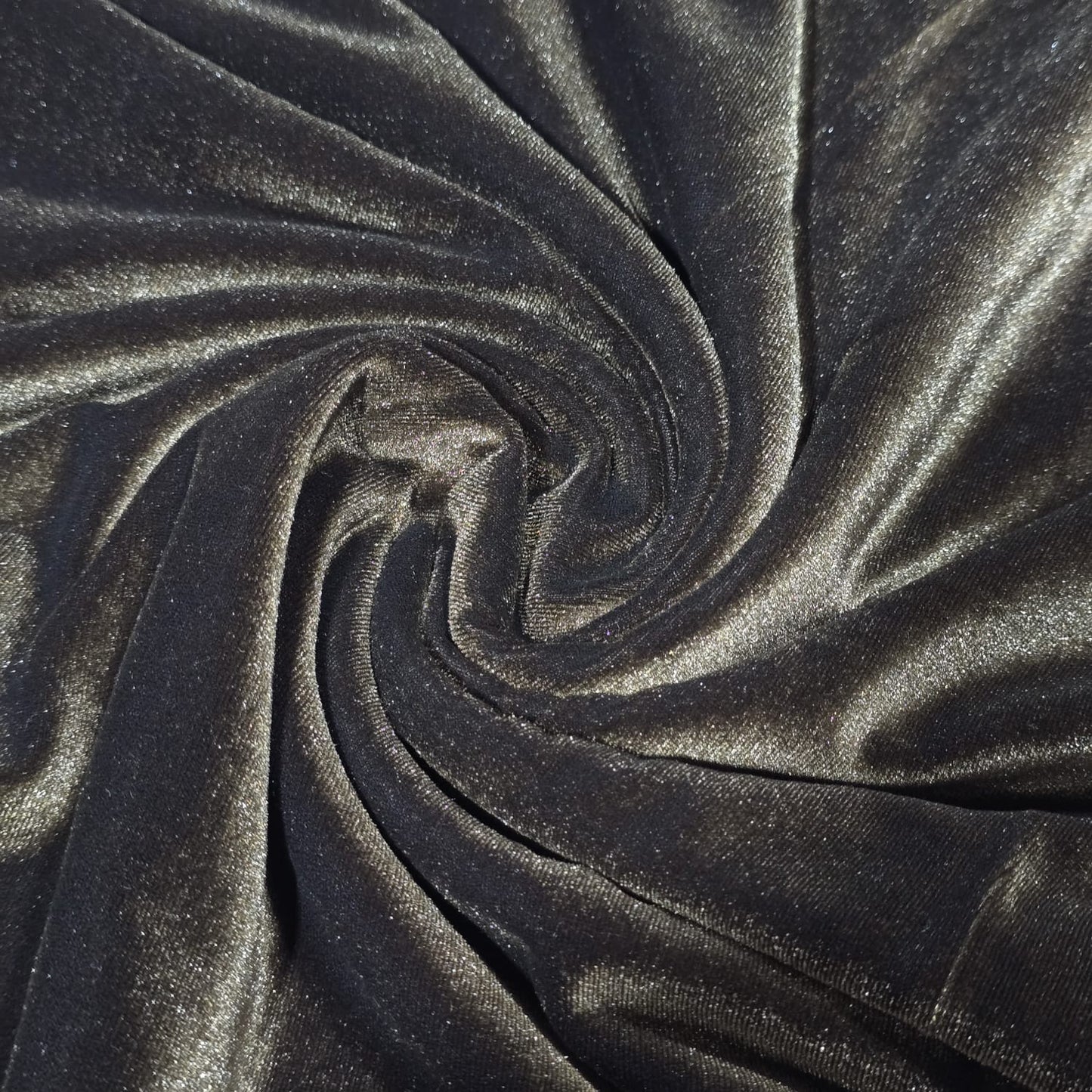 Chocolate Brown Plain Velour 2 Way Stretch Fabric 58" Wide | Sold by the Meter