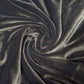 Chocolate Brown Plain Velour 2 Way Stretch Fabric 58" Wide | Sold by the Meter