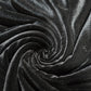 Jet Black Plain Velour 2 Way Stretch Fabric 58" Wide | Sold by the Meter