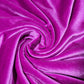 Fuchsia Pink Plain Velour 2 Way Stretch Fabric 58" Wide | Sold by the Meter