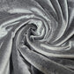 Gunmetal Grey Plain Velour 2 Way Stretch Fabric 58" Wide | Sold by the Meter