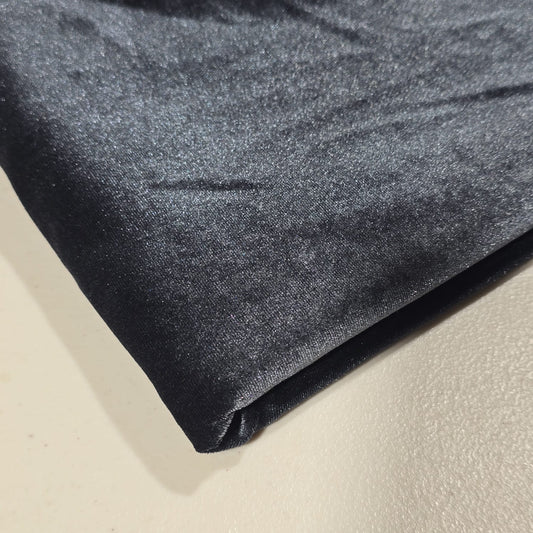 Gunmetal Grey Plain Velour 2 Way Stretch Fabric 58" Wide | Sold by the Meter