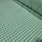 Mint Green Gingham 100% Cotton Seersucker Fabric Crush Costume Craft Dress Material 58" By The Meter
