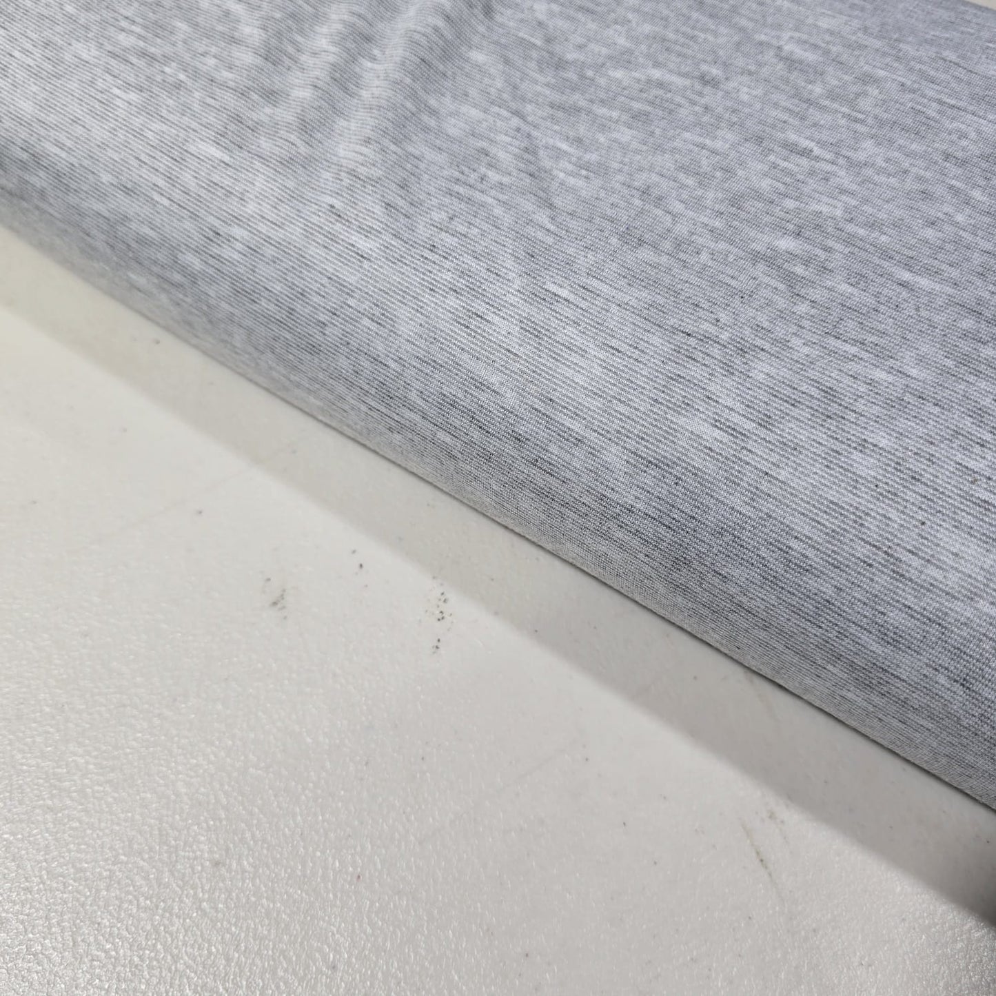 Light Grey Marl Jersey Stretch Fabric Ponte Roma 4 Way Stretch Dressmaking Material 58" By Meter