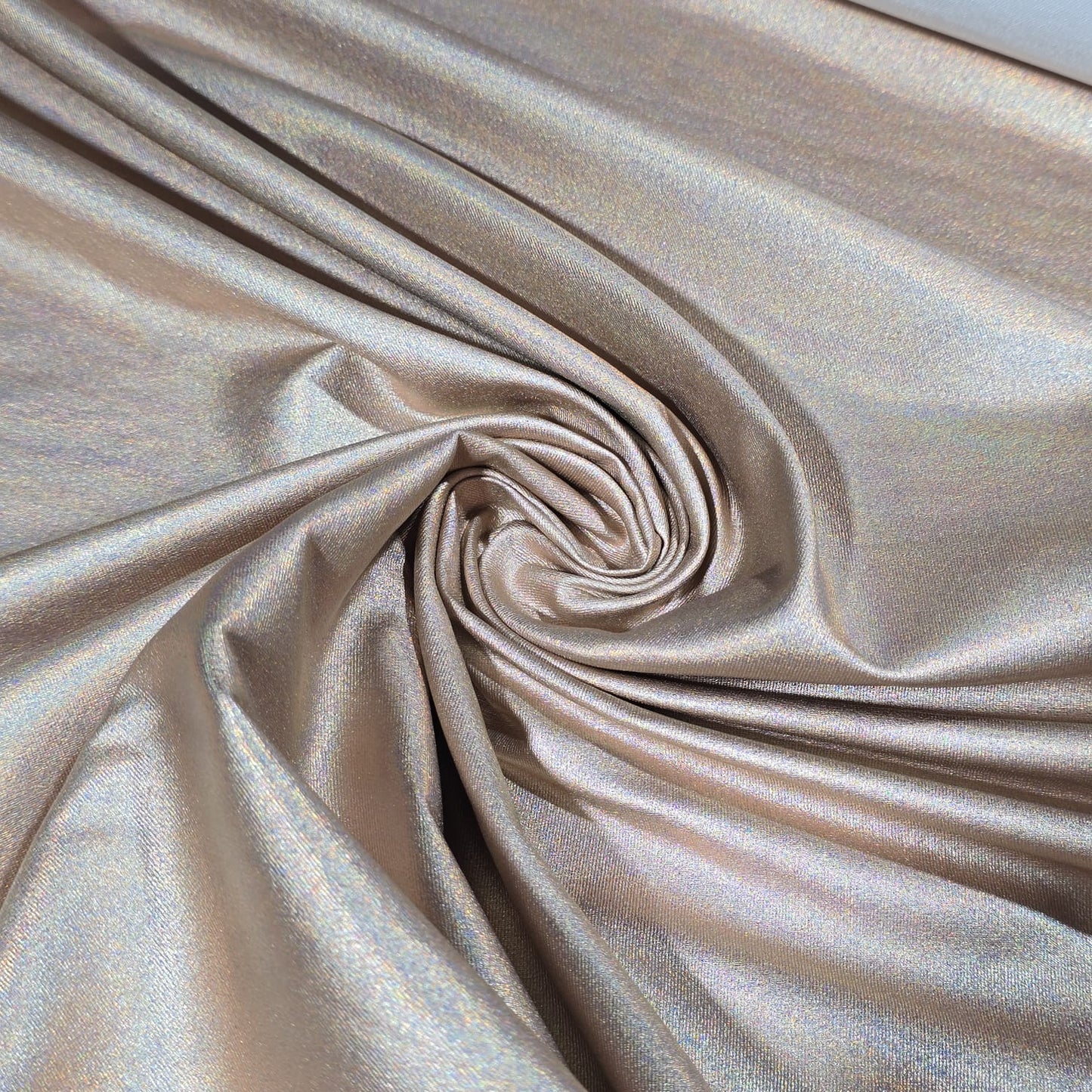 Rose Gold Holographic Foil Fabric by the Metre – Metallic Craft, Costume & Décor Material 58"