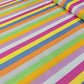 Premium 100% Cotton Lawn Fabric – Rainbow Striped Pattern – 58" (147cm) Wide by the Metre