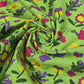 Premium 100% Cotton Lawn Fabric – Green Garden & Watering Can Print – 58" (147cm) Wide by the Metre