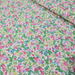 Premium 100% Cotton Lawn Fabric – Ditsy Pink & Green Floral Print – 58" (147cm) Wide by the Metre