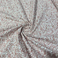 Premium 100% Cotton Poplin Fabric – Terracotta Leaf & Botanical Print – 58" (147cm) Wide by the Metre