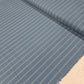 Premium Cotton Linen Blend Fabric – Slate Blue Pinstripe Pattern – 58" (147cm) Wide by the Metre