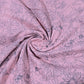 Premium 100% Cotton Double Gauze Fabric – Dusky Pink Floral Unicorn Line Art Print – 58" (147cm) Wide by the Metre