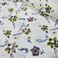 Premium 100% Cotton Lawn Fabric – Ivory Floral & Paisley Sprig Print – 58" (147cm) Wide by the Metre