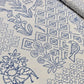 Premium Linen Flax Fabric – Off-White & Indigo Blue Bandhani Print – 44" (112cm) Wide by the Metre