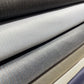 Charcoal Grey Stripe Polyester Cashmere Suiting Fabric Suit Trouser Dress Material By The Meter 58" Wide