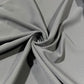 Silver Grey Plain Peach-Skin Powder Touch Crepe Fabric – 150cm Wide – By the Metre