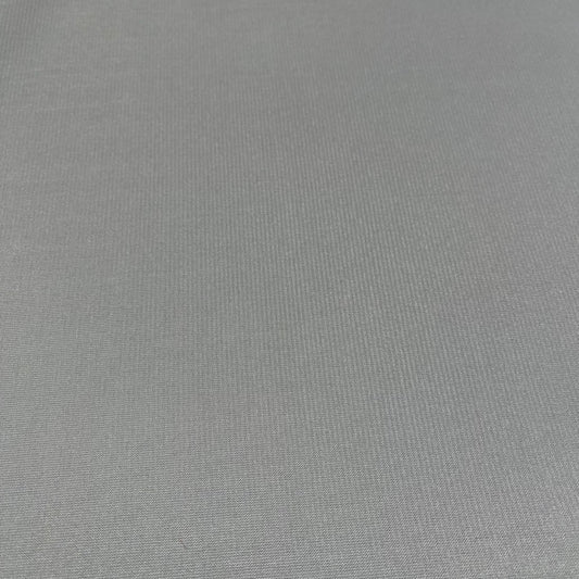 Silver Grey Plain Peach-Skin Powder Touch Crepe Fabric – 150cm Wide – By the Metre