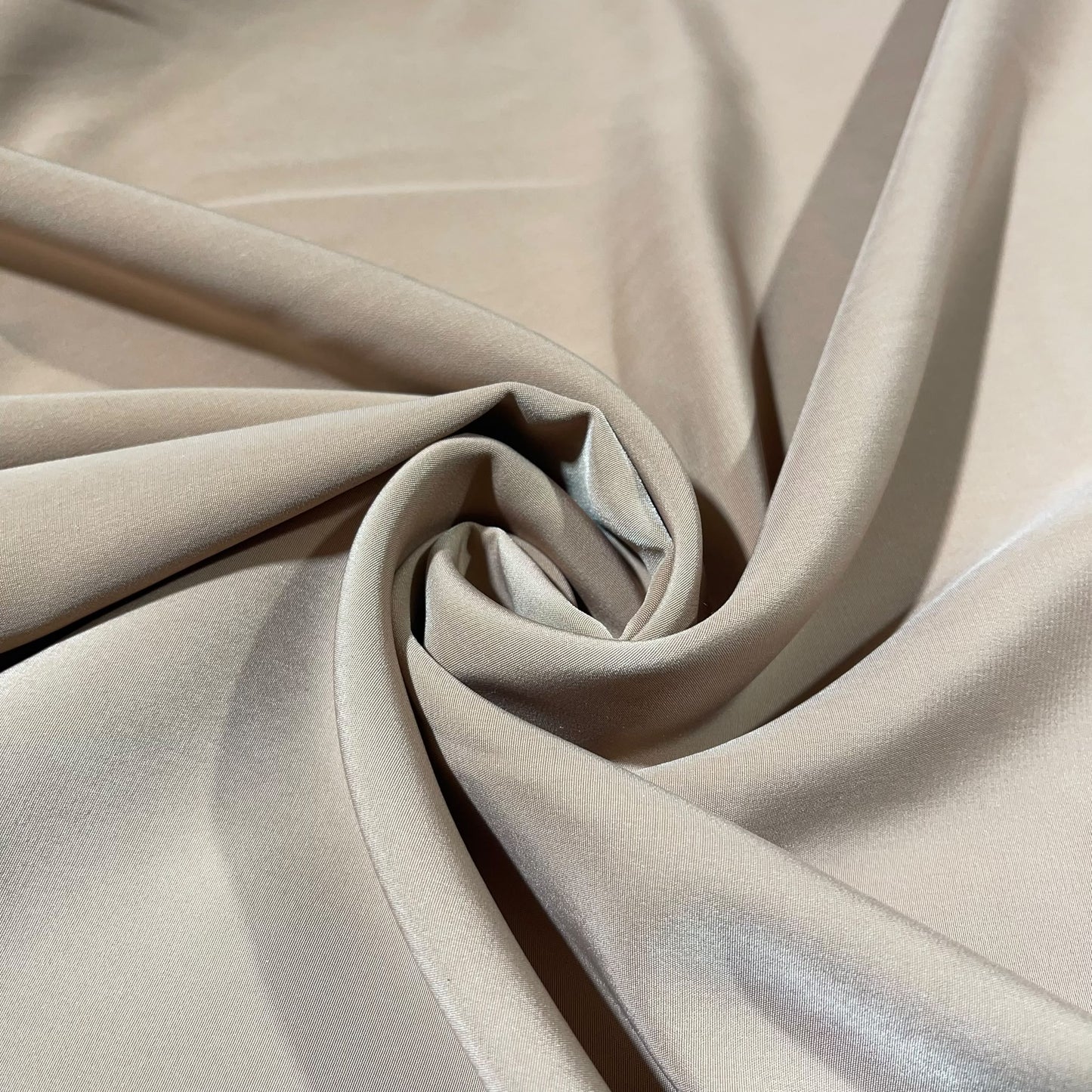 Warm Stone Plain Peach-Skin Powder Touch Crepe Fabric – 150cm Wide – By the Metre