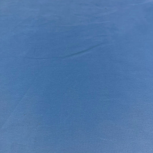 Cornflower Blue Plain Peach-Skin Powder Touch Crepe Fabric – 150cm Wide – By the Metre