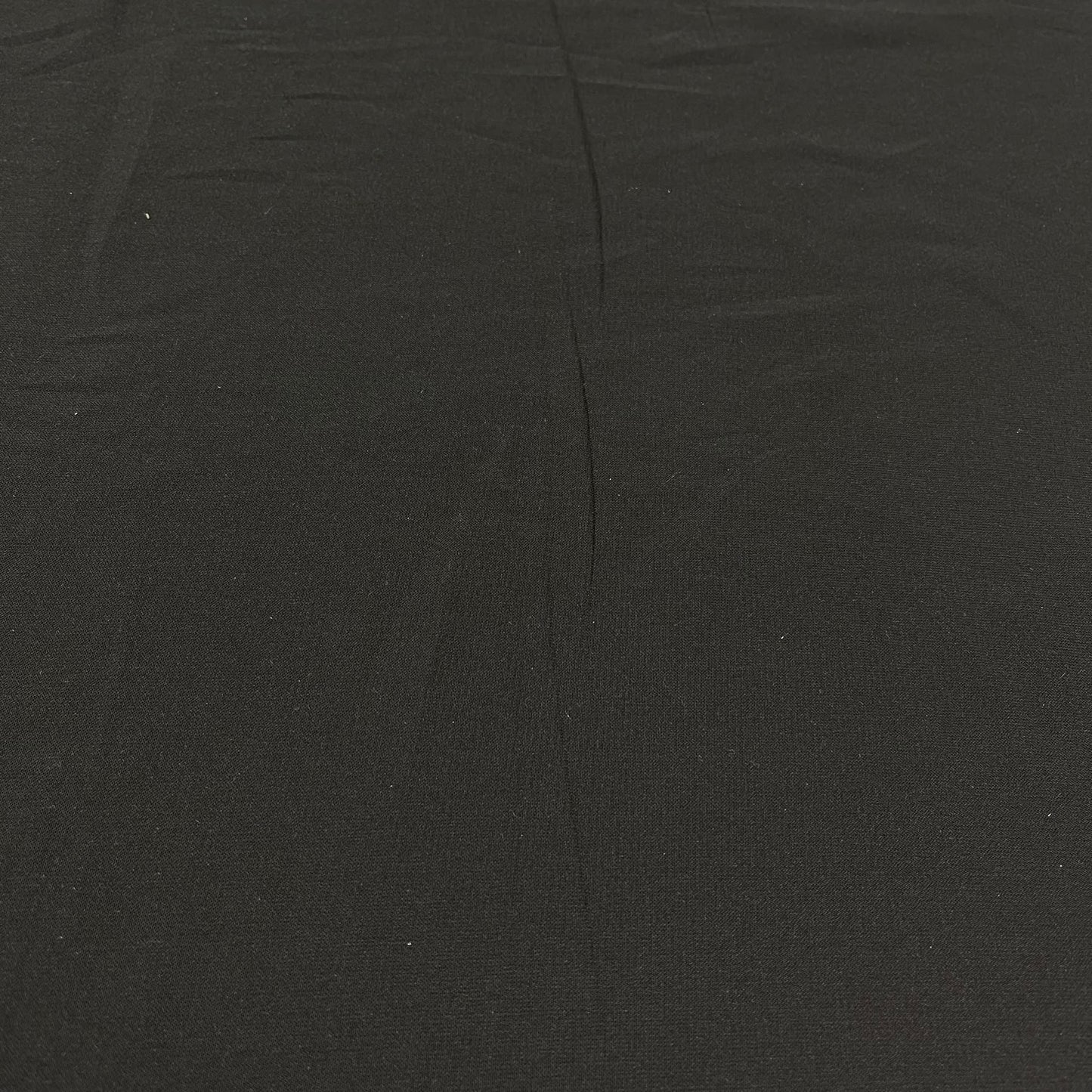 Black Plain Peach-Skin Powder Touch Crepe Fabric – 150cm Wide – By the Metre