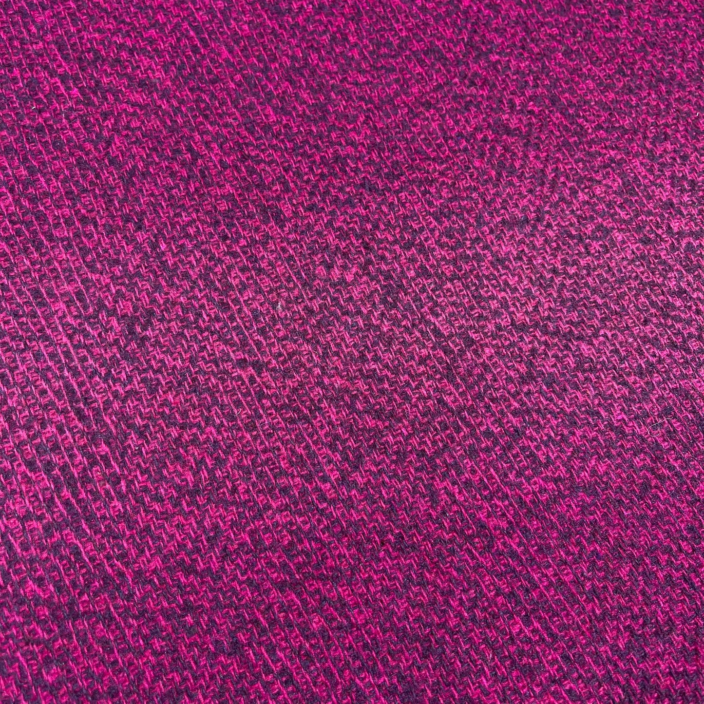 Fuchsia Herringbone Melange Italian Wool Blend Fabric – Premium Coat, Jacket, Dress & Costume Material – 58" Wide
