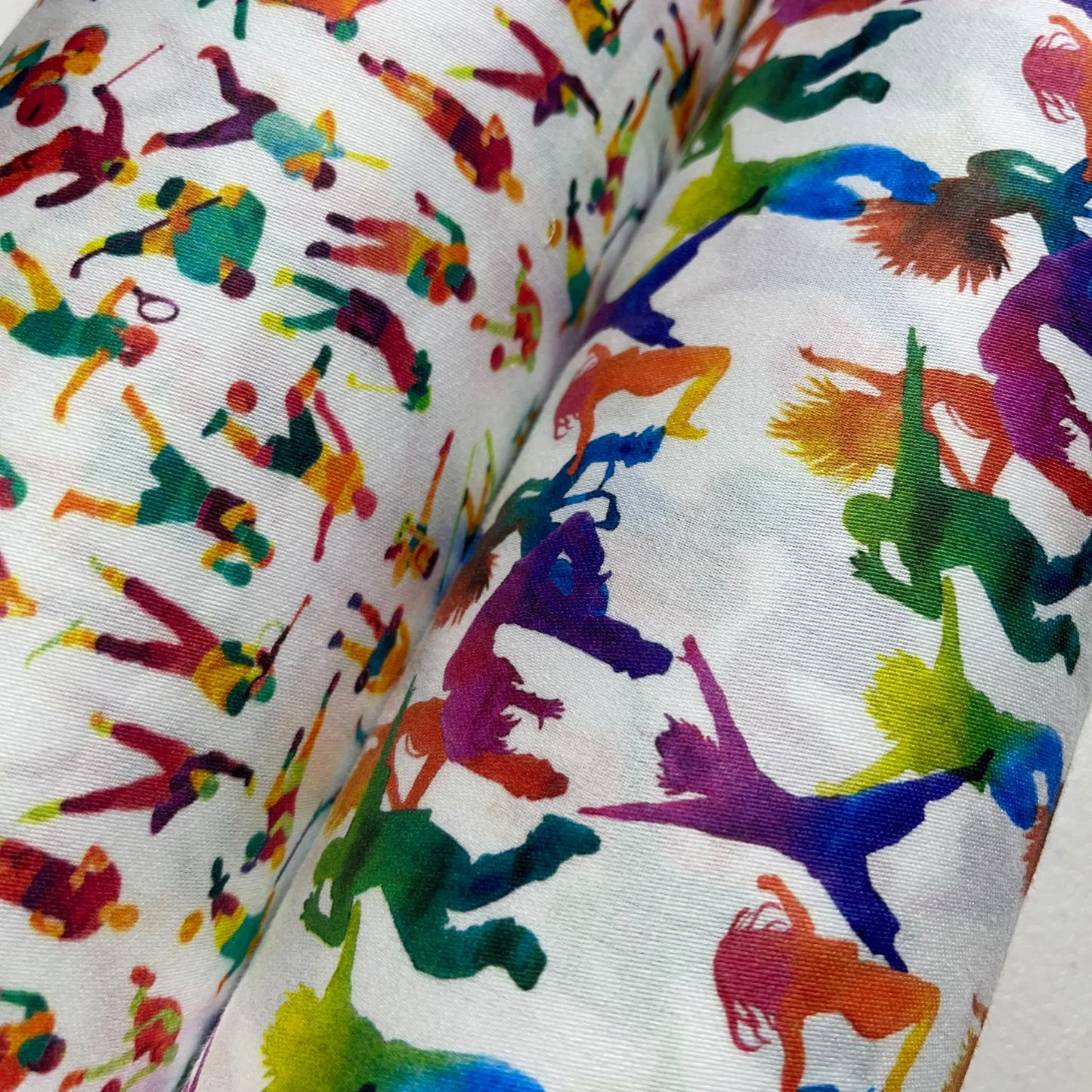 Just Dance 100% Cotton Sateen Sports & Dance Print Dress Craft & Décor Fabric 55" Wide