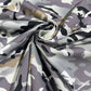 Grey Camo 100% Cotton Poplin Army Camouflage Print Dress Craft Fabric 58" Wide By The Meter
