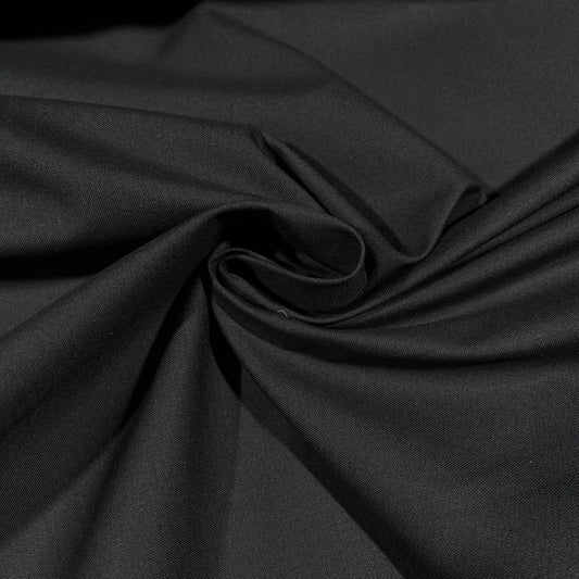 Black Extra Heavy Canvas Fabric 100% Cotton Upholstery Weight Quality 148cm wide
