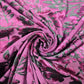 Wine Floral Velvet Devore & Plain Wool Peach Skin Fabric 58" Wide – Mix & Match Powder Touch Fabric By The Metre