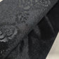 Black Stretch Velvet Fabric 58" Wide – Embossed Floral & Plain Matching Velvet Mix & Match By The Metre