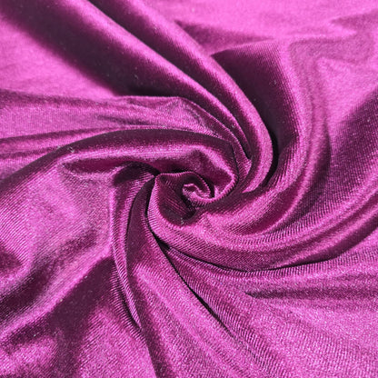 Magenta Stretch Velvet Fabric 58" Wide – Embossed Floral & Plain Matching Velvet Mix & Match By The Metre