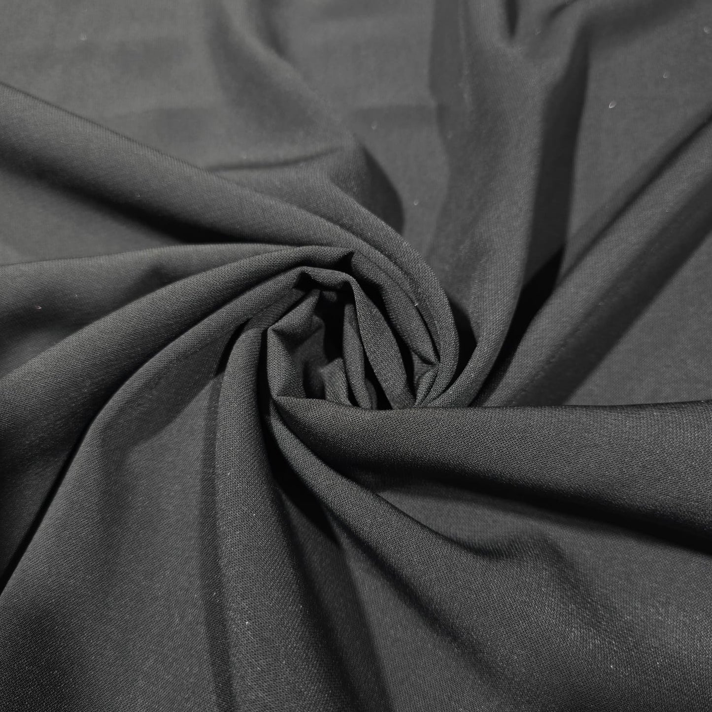 Black Floral Velvet Devore & Plain Wool Peach Skin Fabric 58" Wide – Mix & Match By The Metre