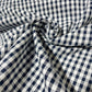 Navy & White Mini Check 100% Cotton Quilting Dress Craft Costume Fabric 58" Wide By The Meter