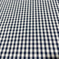 Navy & White Mini Check 100% Cotton Quilting Dress Craft Costume Fabric 58" Wide By The Meter