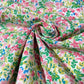 Blush Garden Floral 100% Cotton Quilting Dress Craft Costume Fabric 58" Wide By The Meter
